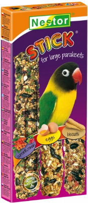 3x LOVEBIRD STICKS σταφίδες / ΑΥΓΟ / ΜΠΙΣΚΟΤΑ 175 γρ.