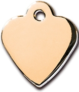 TAG HEART SM GOLD