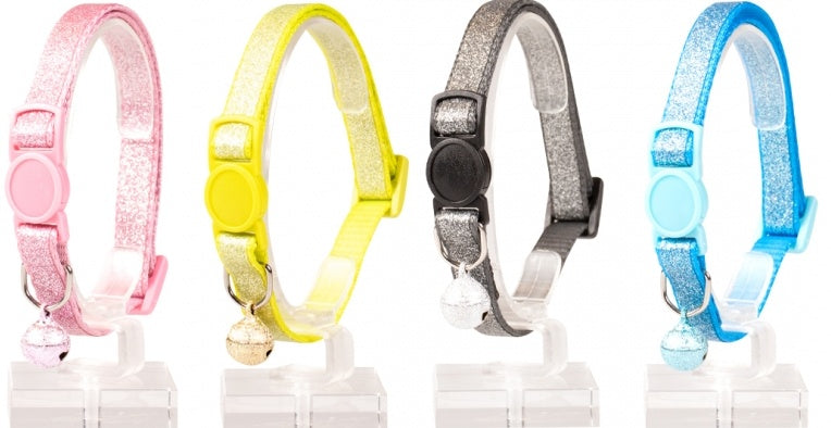 ОШЕЙНИК ДЛЯ КОШКИ БЛЕСК НЕЙЛОНА СМЕШАННЫЙ