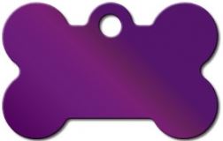 TAG BONE SMALL ЯРКИЙ ФИОЛЕТОВЫЙ АНОРИЗИРОВАННЫЙ