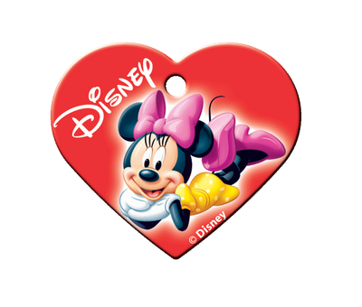 TAG HEART LRG MINNIE MOUSE