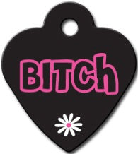 TAG HEART SM BITCH