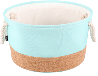 GUAVA CORC & POLY BASKET ΣΤΡΟΓΓΥΛΟ ΠΡΑΣΙΝΟ