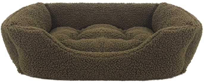 GREEN PILE FLEECE BED