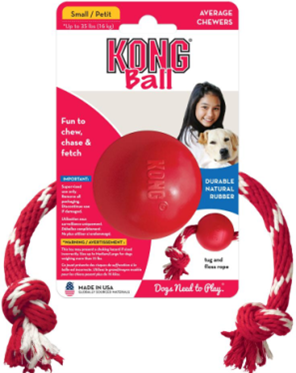 KONG BALL WITH ROPE