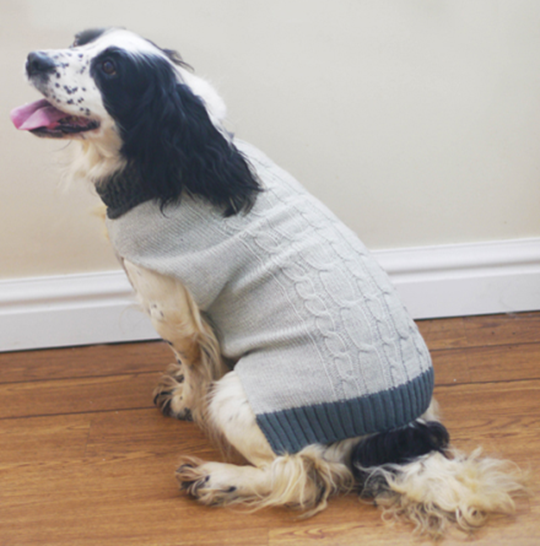 DOG SWEATER GREY 60CM