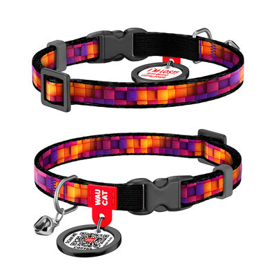 WAUDOG NYLON CAT COLLAR WITH QR PASSPORT