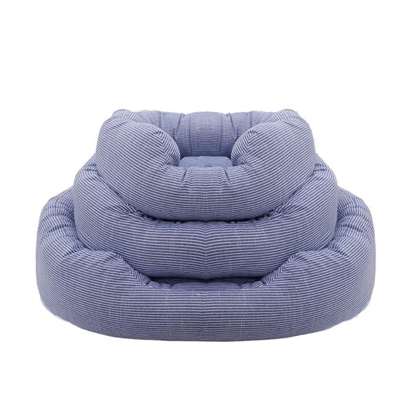 BLUE SKY STRIPE SQUARE BED