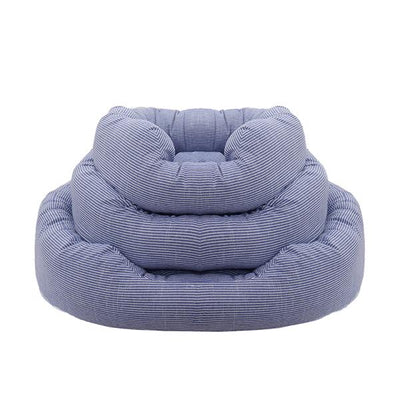BLUE SKY STRIPE SQUARE BED