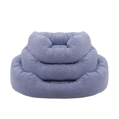 BLUE SKY STRIPE SQUARE BED