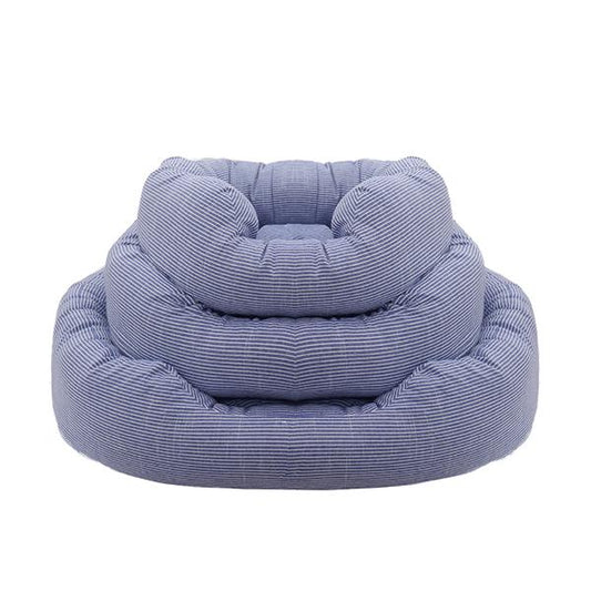 BLUE SKY STRIPE SQUARE BED