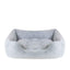 FUR BLUE BOX BED