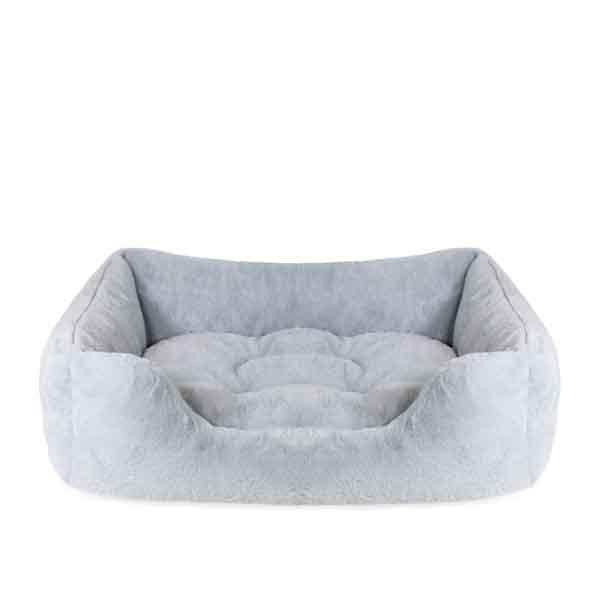 FUR BLUE BOX BED