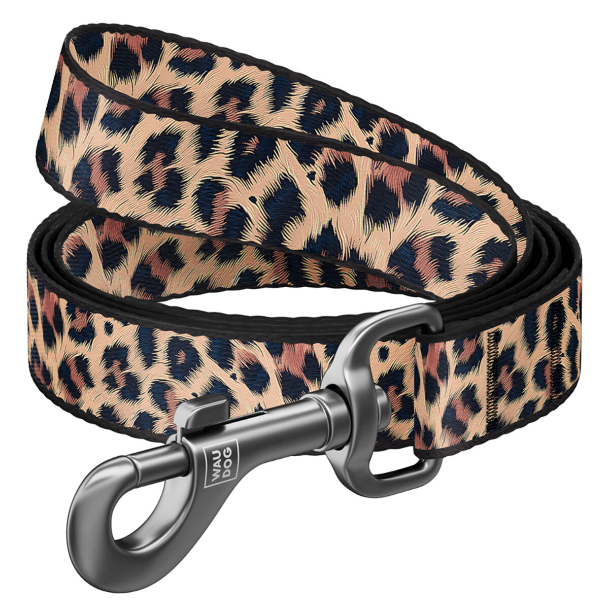 WAUDOG NYLON DOG LEASH LEOPARD