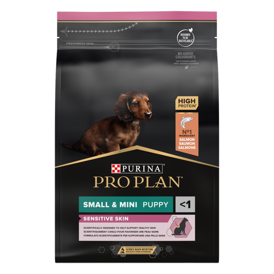 PRO PLAN SMALL & MINI PUPPY <1 SENSITIVE SKIN SALMON 3kg
