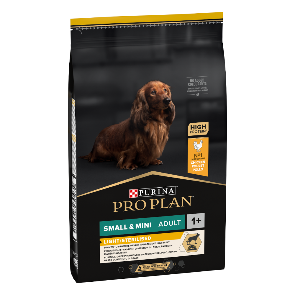 PRO PLAN SMALL & MINI ADULT 1+ LIGHT/STERILISED CHICKEN 3kg