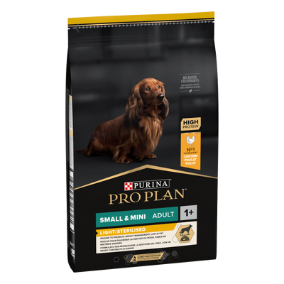 PRO PLAN SMALL & MINI ADULT 1+ LIGHT/STERILISED CHICKEN 3kg
