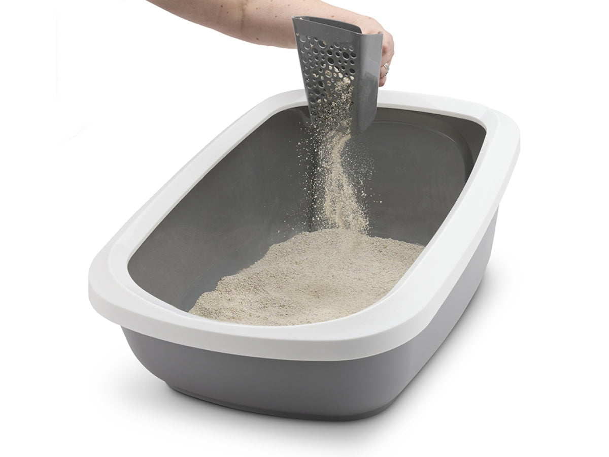 LARGE CAPACITY LITTER SCOOP / SIFT BUDDY COOL GREY