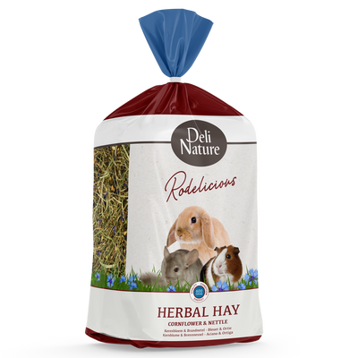 HERBAL HAY – CORNFLOWER & NETTLE 600g
