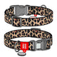 WOWDOG NYLON DOG COLLAR WITH QR-PASSPORT LEOPARD