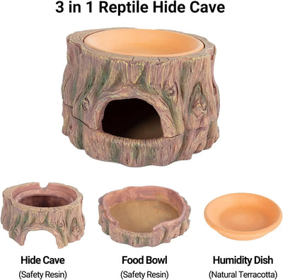 3 in 1 REPTILE HIDE CAVE