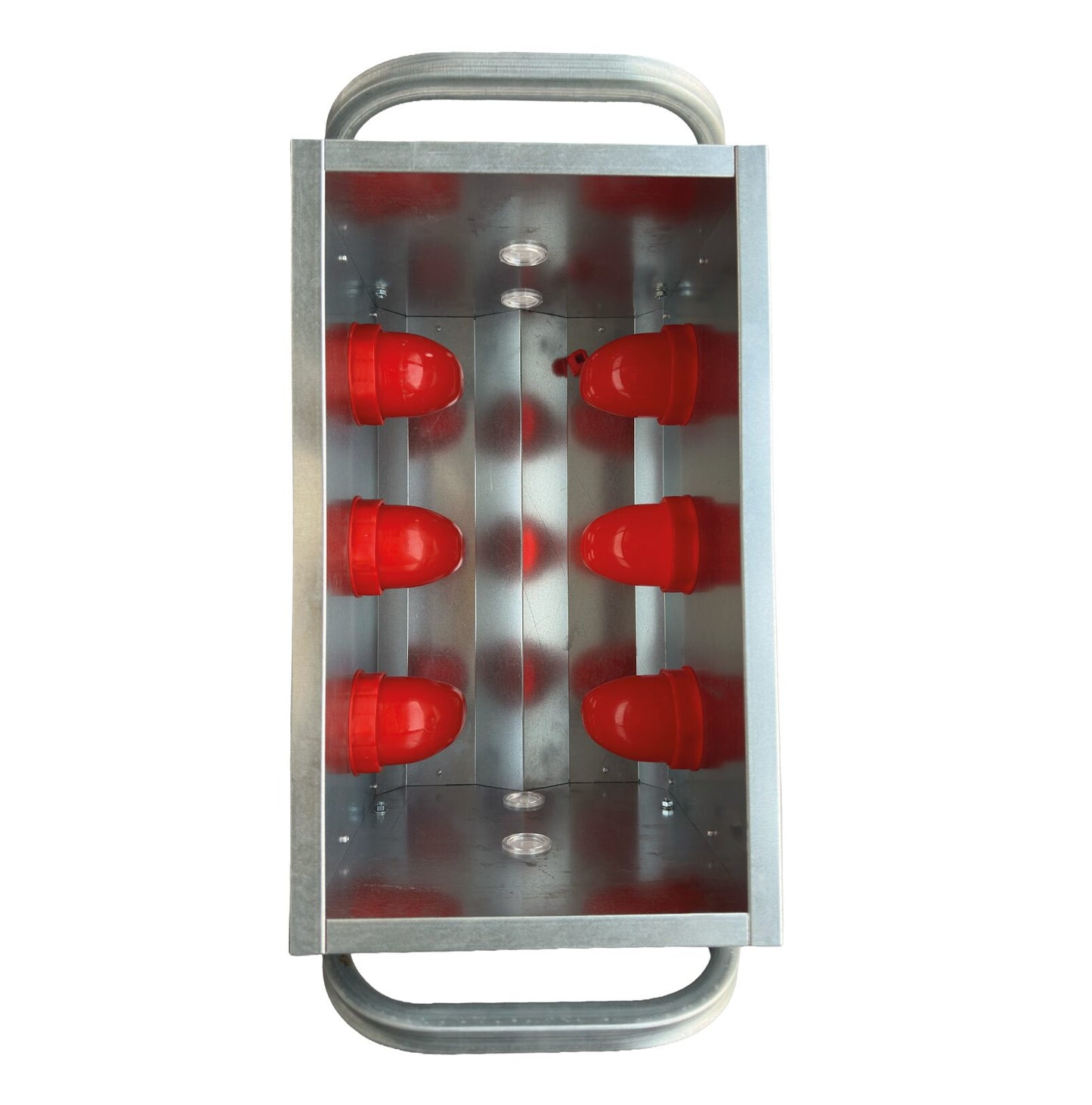 OUTDOOR GALVANISED FEEDER 6 PORTS 30KG