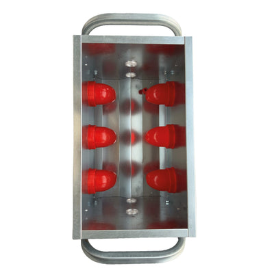 OUTDOOR GALVANISED FEEDER 6 PORTS 30KG