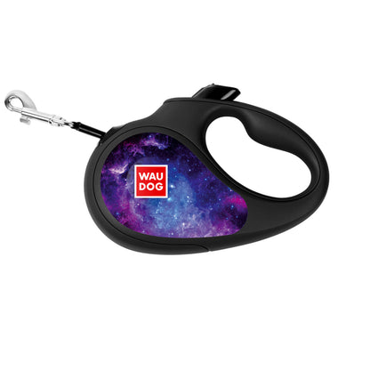 WAUDOG R-LEASH RETRACTABLE DOG LEASH DESIGN NASA21 WITH WASTE BAG CONTAINER & REFLECTIVE TAPE