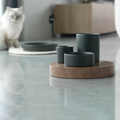 IGGY – ENRICHED FOOD TRAY WITH 3 LEVELS BLACK
