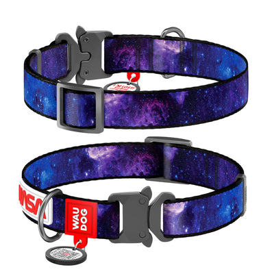WAUDOG NYLON DOG COLLAR WITH QR-PASSPORT