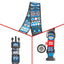 WOWDOG NYLON DOG COLLAR WITH QR-PASSPORT ETNO BLUE
