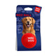 WAUDOG FUN RED BALL DOG TOY THERMOPLASTIC