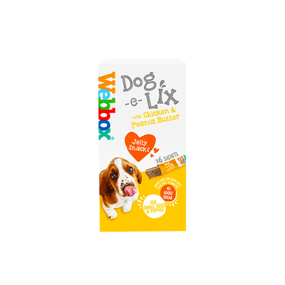 WEBBOX DOG-E-LIX ЖЕЛЕ С КУРИЦЕЙ И АРАХИСОВЫМ МАСЛОМ 90г