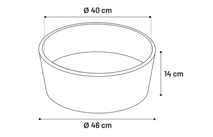 BASKET ZINZI ROUND GREY