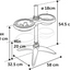 FEEDING AND DRINKING BOWL DUO DINNER STAND SUVI