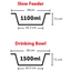 FEEDING AND DRINKING BOWL DUO DINNER STAND SUVI
