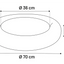 BASKET ALBA ROUND WHITE