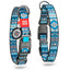 WOWDOG NYLON DOG COLLAR WITH QR-PASSPORT ETNO BLUE