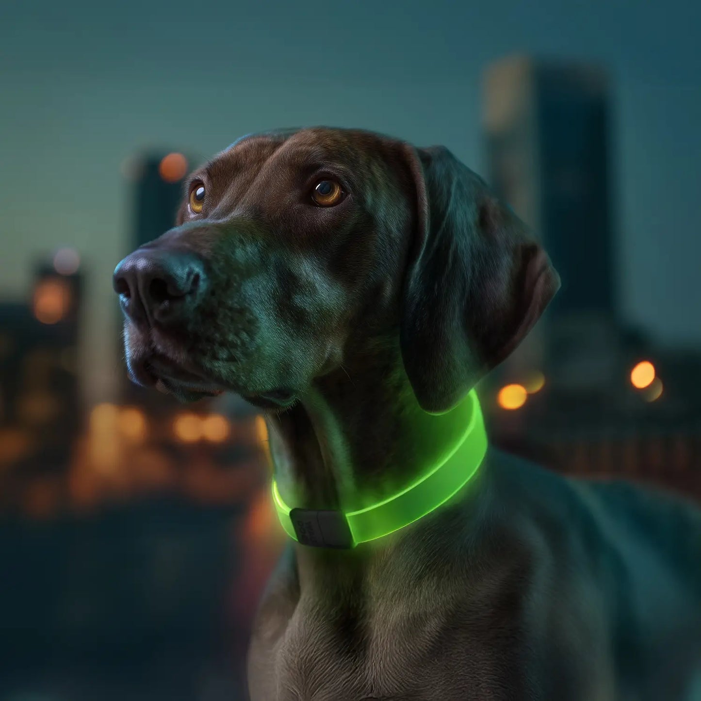 WAUDOG LED LIGHT UP DOG COLLAR, RGB, TYPE-C ADJUSTABLE