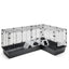 CUBIX CORNER / SPACE SAVING SMALL ANIMAL CAGE BLACK