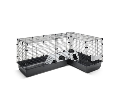 CUBIX CORNER / SPACE SAVING SMALL ANIMAL CAGE BLACK