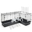 CUBIX CORNER / SPACE SAVING SMALL ANIMAL CAGE BLACK