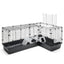 CUBIX CORNER / SPACE SAVING SMALL ANIMAL CAGE BLACK