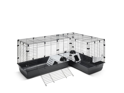 CUBIX CORNER / SPACE SAVING SMALL ANIMAL CAGE BLACK