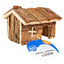 SMALL ANIMAL WOODEN LODGE BARK