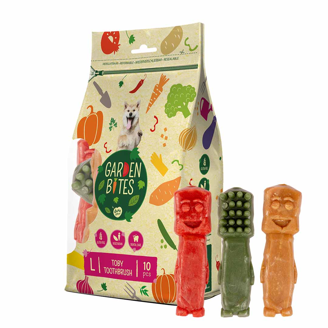 ЗУБНАЯ ЩЕТКА GARDEN BITES TOBY, БОЛЬШАЯ, 10см
