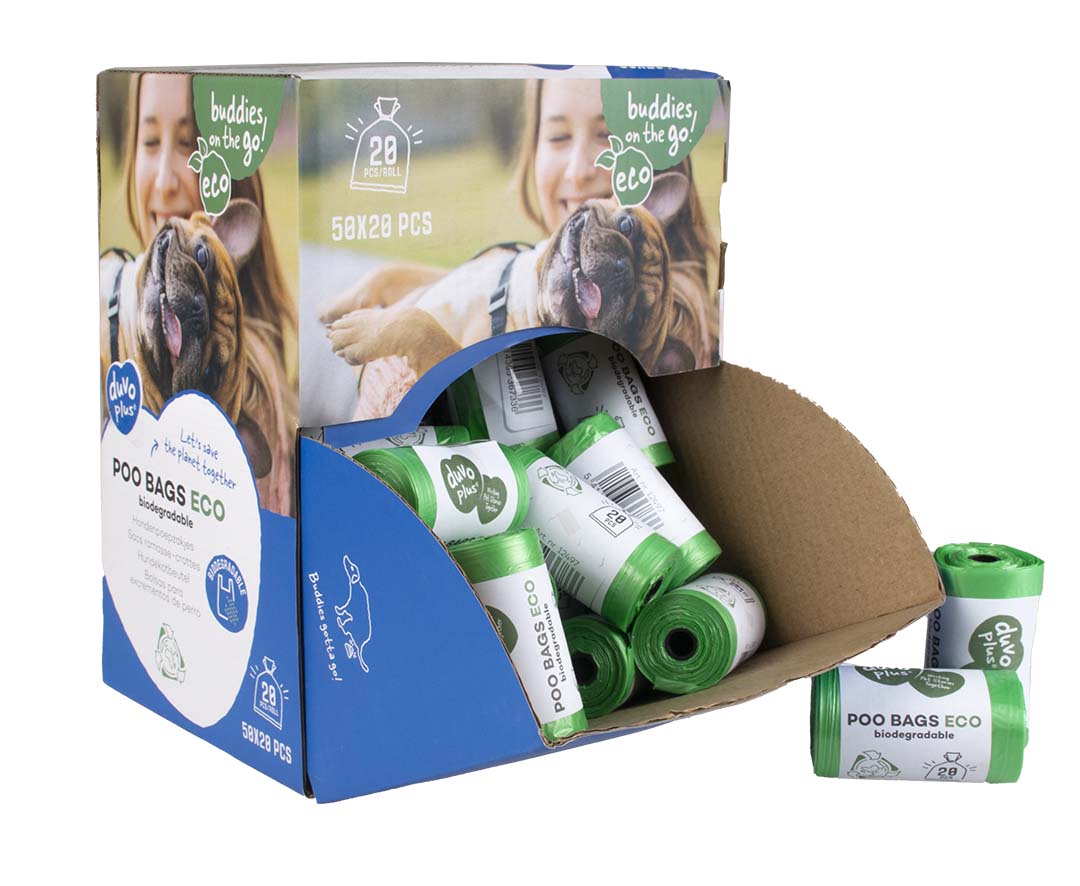 POOP BAGS ECO BIODEGRADABLE GREEN