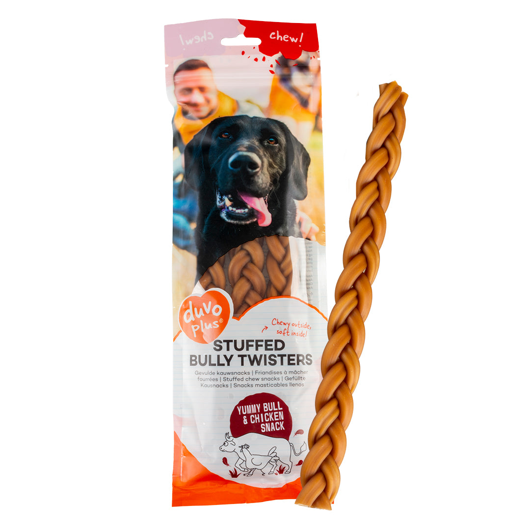 CHEW! STUFFED BULLY TWISTERS BROWN 25.4cm