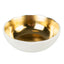 FEEDING BOWL STONE ORGANIC WHITE/GOLD