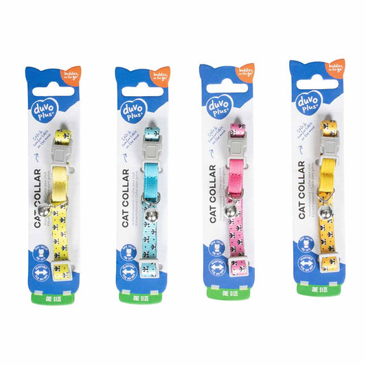 CAT COLLAR RACCOON NYLON MIXED COLOURS 20-30cm / 10mm